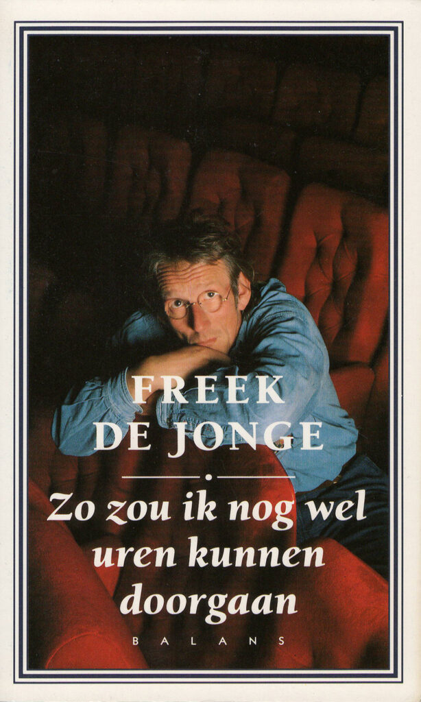 Afbeelding voor voorstelling Zo zou ik nog wel uren kunnen doorgaan